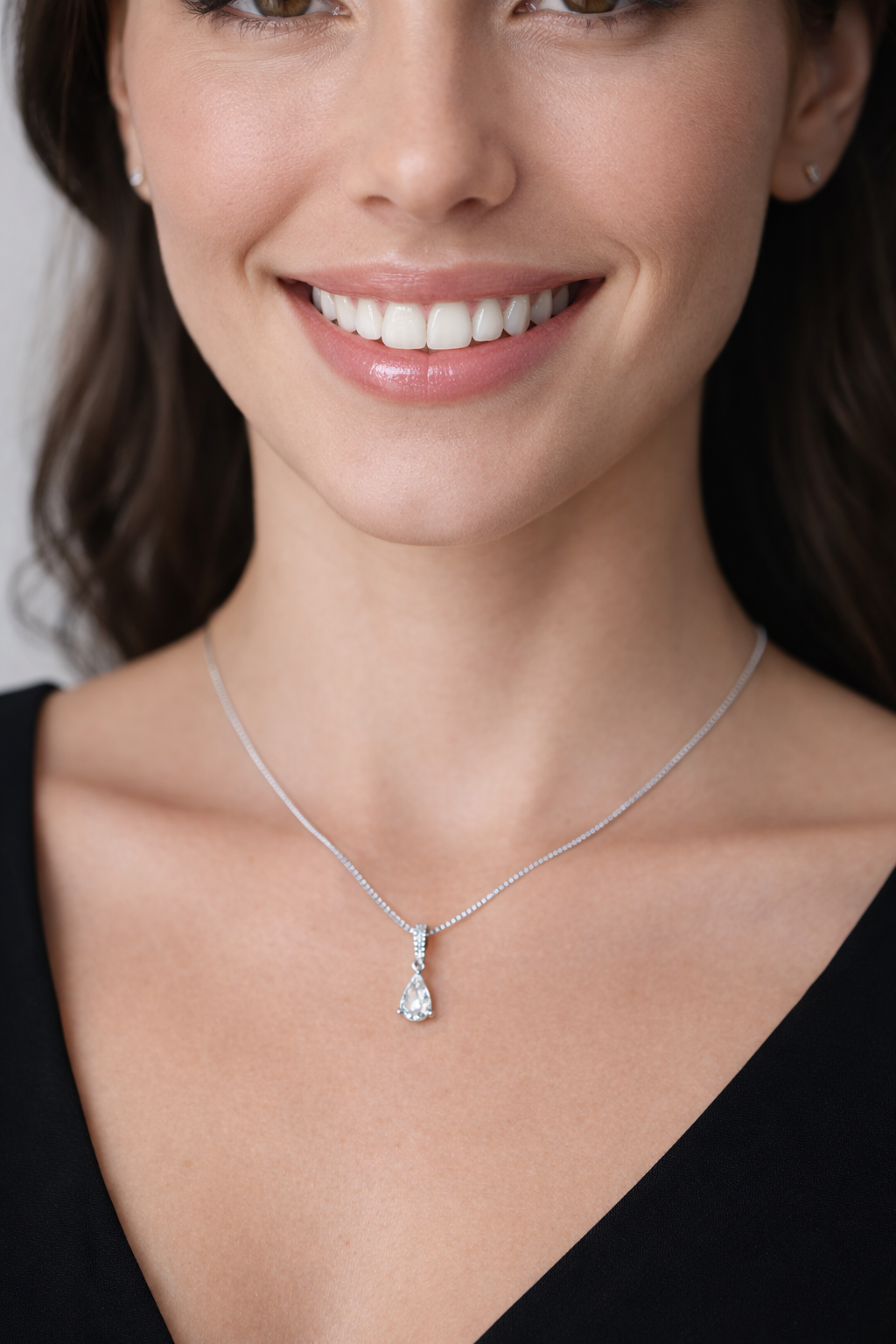 Pear Drop Pendant Necklace