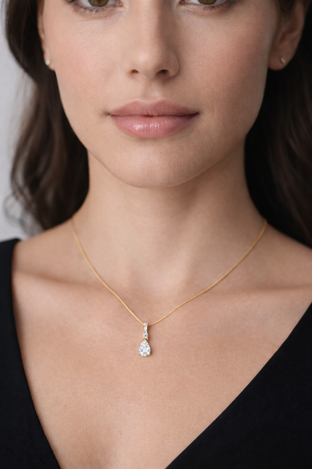 Pear Drop Pendant Necklace