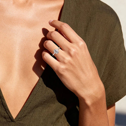 925 Silver Eternity Band 3CT 8x10mm Oval Cut D Color VVS1 Moissanite Classic  Engagement Jewelry Rings Gift for Women