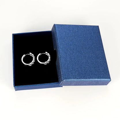 Moissanite Heart Hoop Earrings