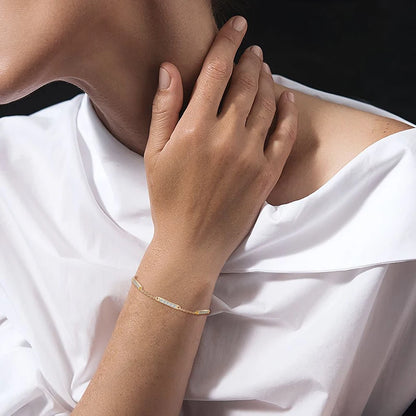 New Product Ladies Charm 925 Sterling Silver Gra VVS 2mm D Color Round Cut Moissanite Fashion Bracelet for Women Girls Wedding