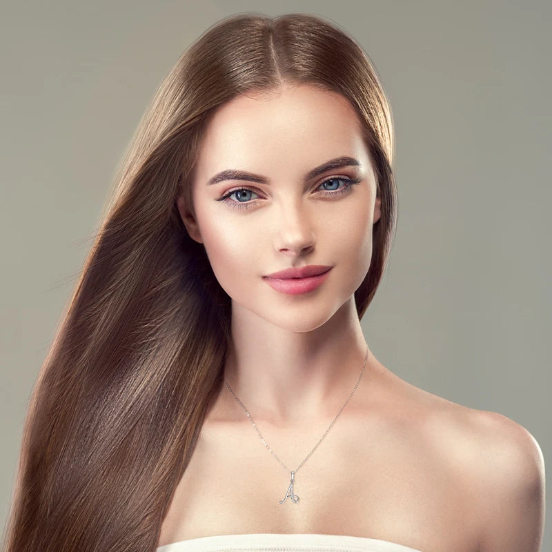 A-Z Initial Moissanite Pendant