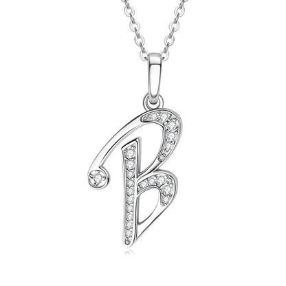 A-Z Initial Moissanite Pendant