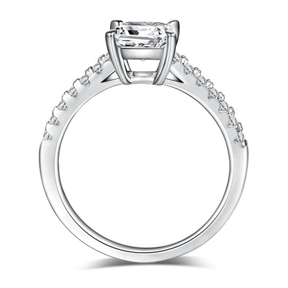 Princess Cut Pavé Ring
