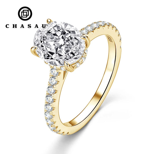 925 Silver Eternity Band 3CT 8x10mm Oval Cut D Color VVS1 Moissanite Classic  Engagement Jewelry Rings Gift for Women