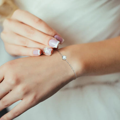 Best Selling Trendy Fashion Women Luxury Fine Jewelry 1ct 1.0ct 1 Carat 6.5mm Moissanite S925 Sterling Silver Bracelets Bangles