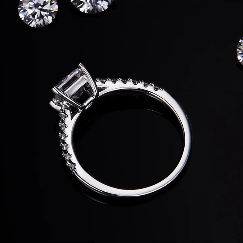 Princess Cut Pavé Ring