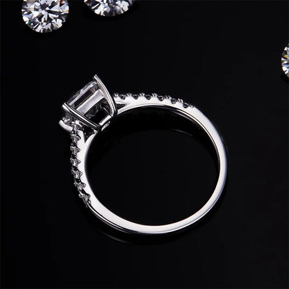 Princess Cut Pavé Ring