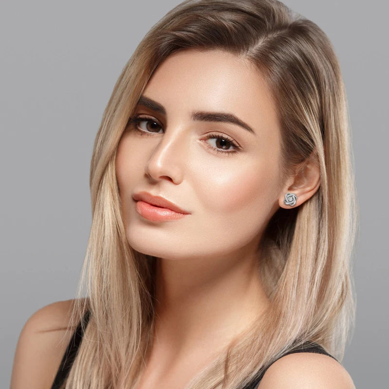 Aura Spiral Stud Earrings