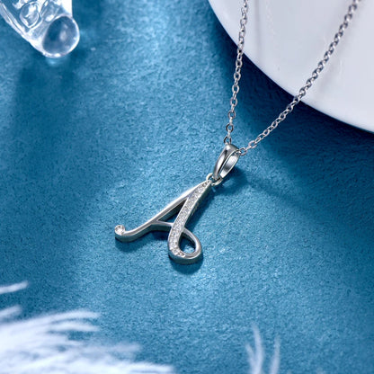 A-Z Initial Moissanite Pendant