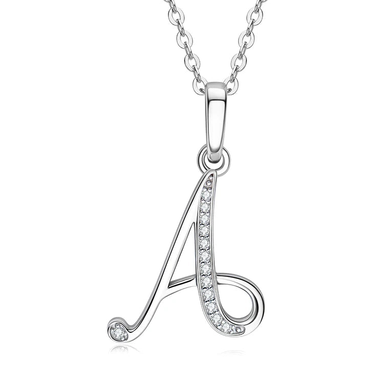 A-Z Initial Moissanite Pendant