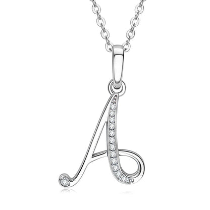A-Z Initial Moissanite Pendant