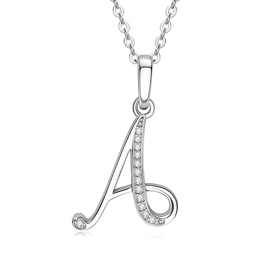 A-Z Initial Moissanite Pendant