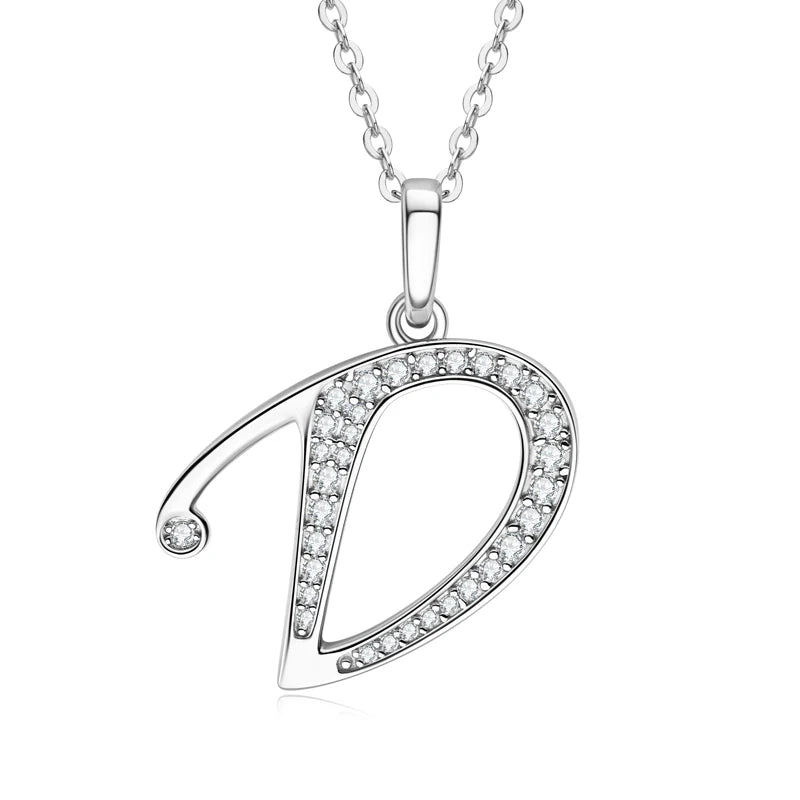 A-Z Initial Moissanite Pendant