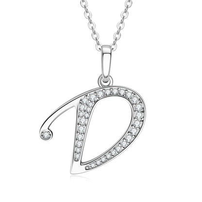 A-Z Initial Moissanite Pendant