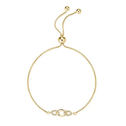 Modern Round Box Chain Adjustable Beads 925 Sterling Silver 0.8mm D0.07CT Real Moissanite Ladies Mossanite Bracelet for Women