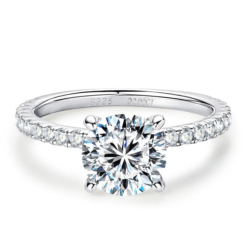 Hidden Halo Moissanite Engagement Ring