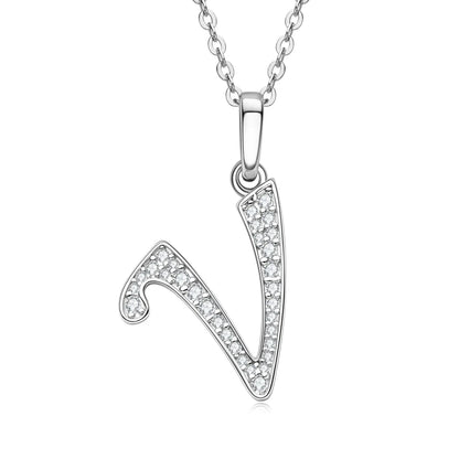 A-Z Initial Moissanite Pendant