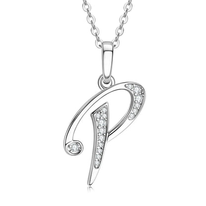 A-Z Initial Moissanite Pendant