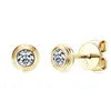 Classic Simple Style 925 Sterling Silver 3mm 0.10CT Round D Color VVS1 Moissanite Fashion Round Stud Earrings for Women