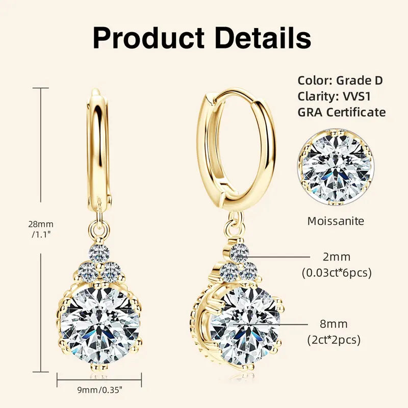 Promise Drop Hoop Earrings