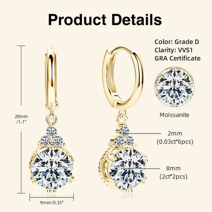 Promise Drop Hoop Earrings