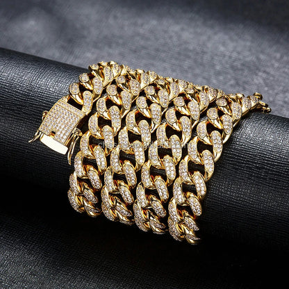 Custom Fine Jewelry Cubic Zirconia Rope Hip Hop Tennis Neck Chain Mens Link Necklace Cuban Gold Silver Chains Design for Men