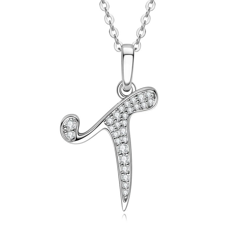 A-Z Initial Moissanite Pendant