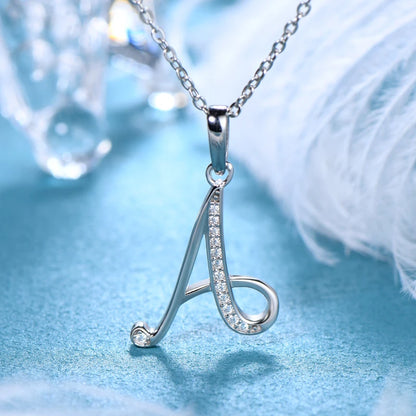 A-Z Initial Moissanite Pendant