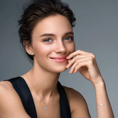 Best Selling Trendy Fashion Women Luxury Fine Jewelry 1ct 1.0ct 1 Carat 6.5mm Moissanite S925 Sterling Silver Bracelets Bangles