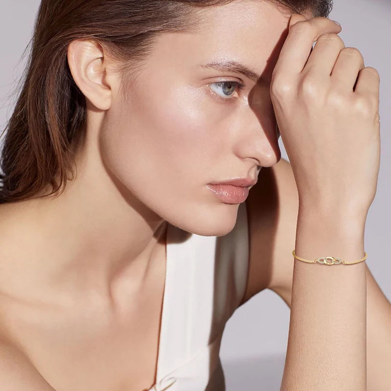 Modern Round Box Chain Adjustable Beads 925 Sterling Silver 0.8mm D0.07CT Real Moissanite Ladies Mossanite Bracelet for Women