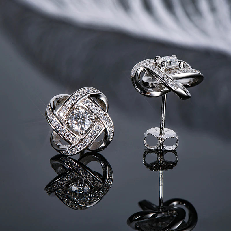 Aura Spiral Stud Earrings