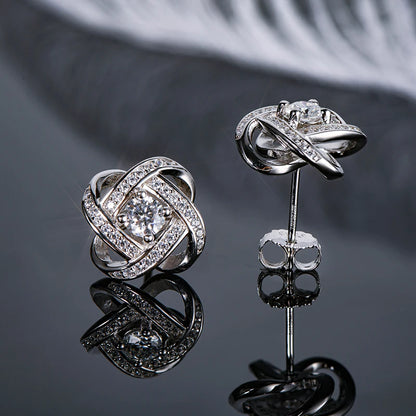 Aura Spiral Stud Earrings